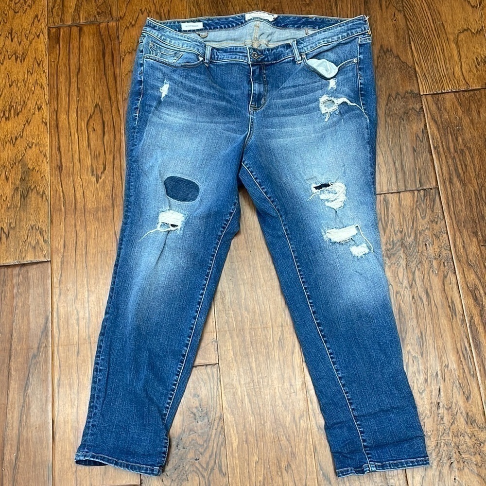 Torrid distressed boyfriend jeans